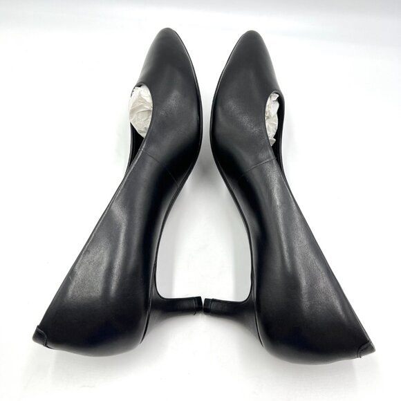 8N 8 NARROW WIDTH Rockport Total Motion Kalila Black Leather Pumps Heels Shoes - Picture 8 of 15